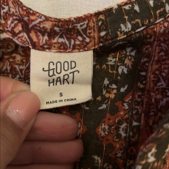 Good Hart- Floral Ruffle Sleeve Top - Multicolor - Picture 2 of 2